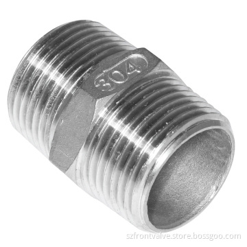 Investment Casting Stainless Steel Threaded Hexagon Nipple